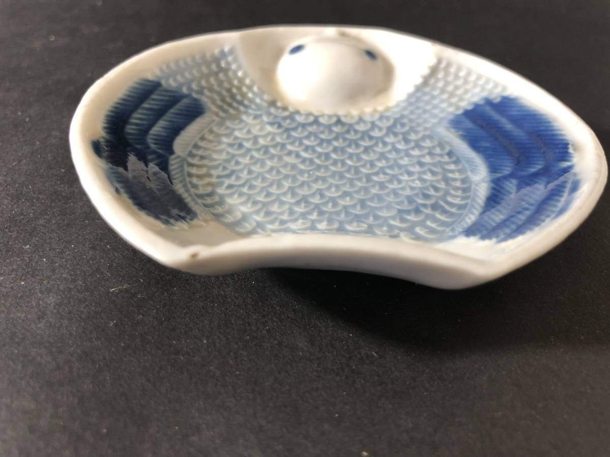 古伊万里 染付 福良雀 ふくら雀 小皿 五客 小皿 手塩皿 豆皿 ふくら雀