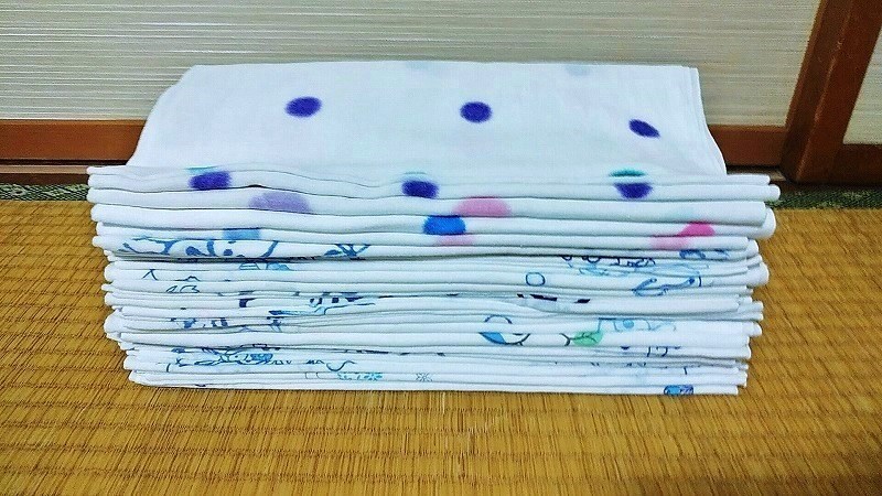 1. 中古品 平織りおしめ 20枚 昭和 レトロ 布おむつ(布おむつ)｜売買