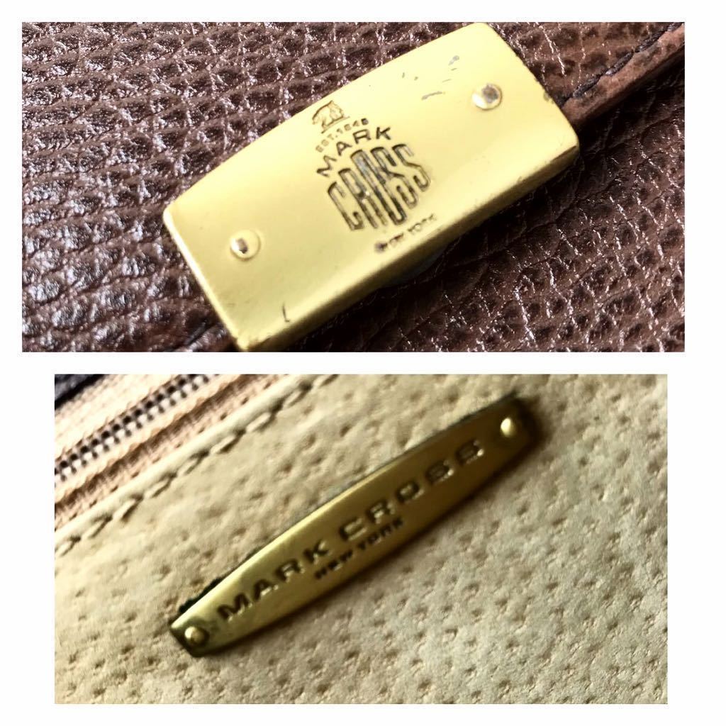 美品☆ 【マーククロス / MARK CROSS】 レザー ショルダーバッグ