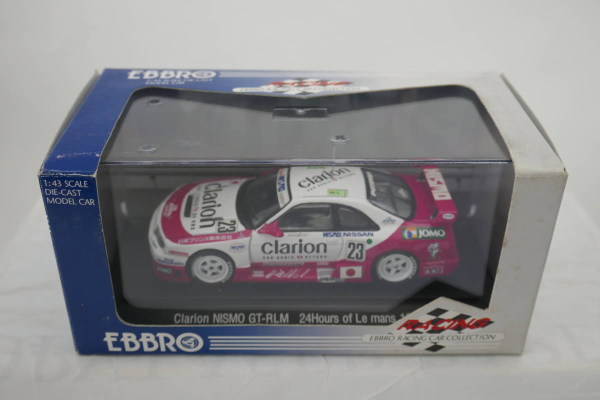 クラリオン ニスモ GT-RLM ルマン 1995年 外箱付 1/43 % EBBRO MMP