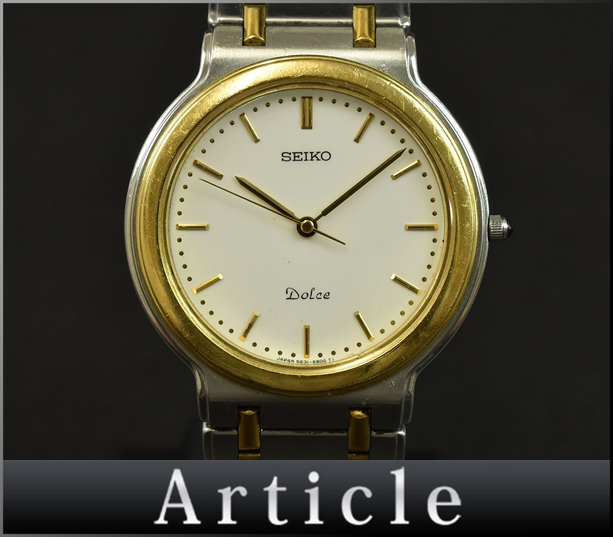 156600☆動作確認済 SEIKO セイコー Dolce ドルチェ 腕時計 クォーツ 3 