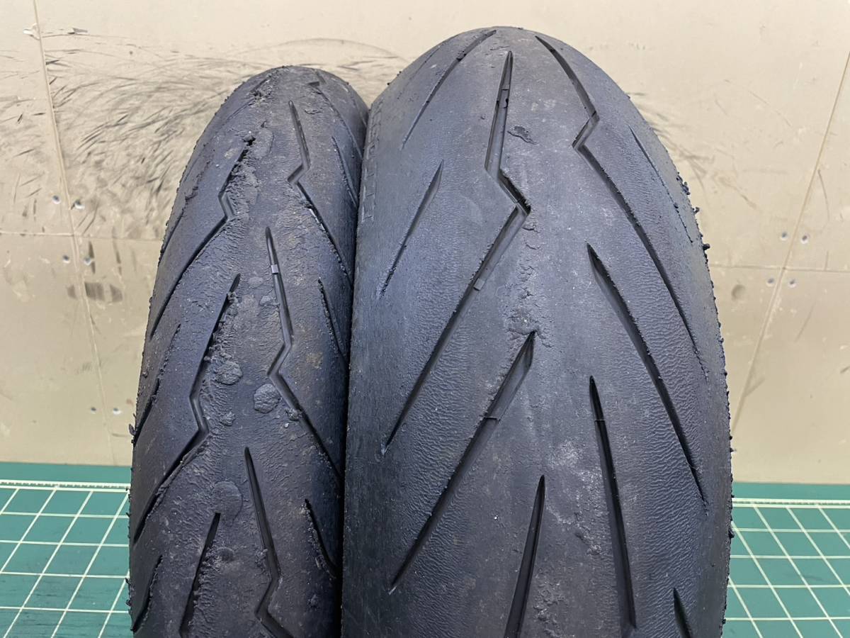 ★P03 売切り! ピレリ ディアブロ ロッソ3 Ⅲ 前後セット 120/70-17 180/55-17 タイヤ バイク オンロード