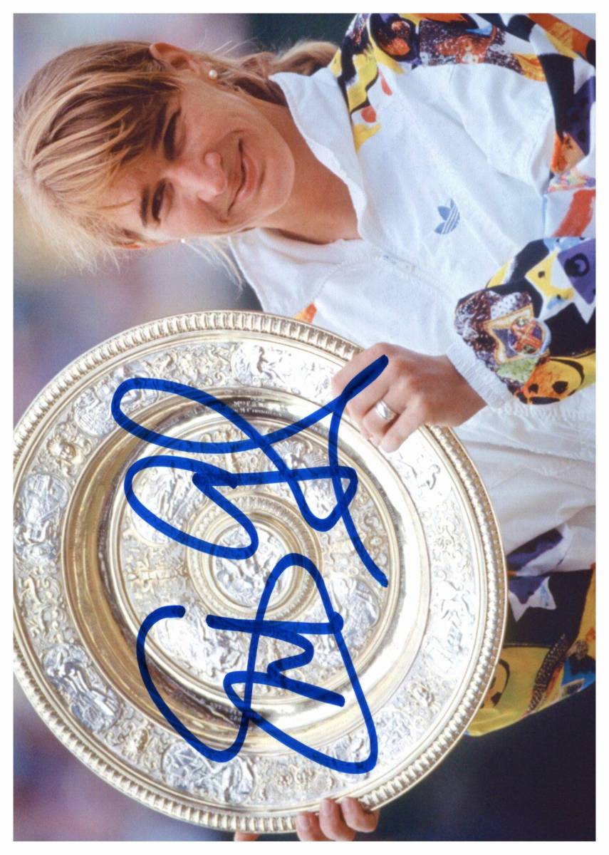 シュテフィ グラフ Steffi Graf プロテニス選手 2L判 サイン写真 COA