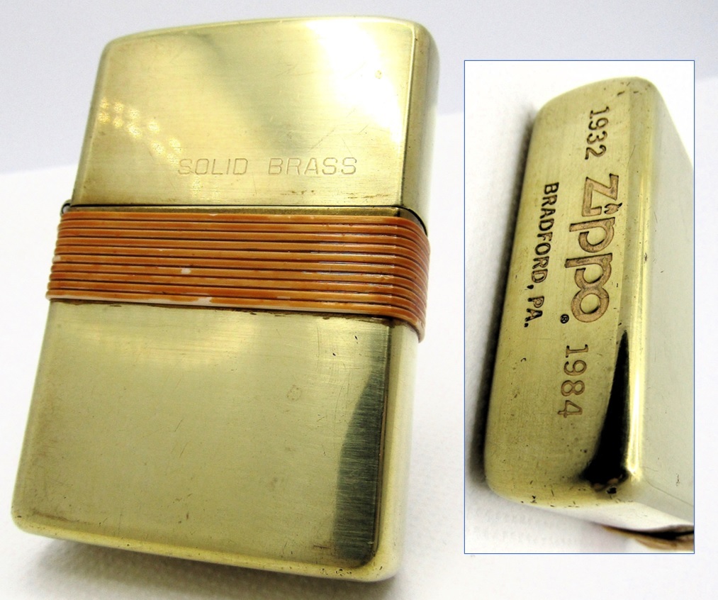 ソリッドブラス ZIPPO ダブルイヤーボトム BRASS SOLID ジッポ zippo 