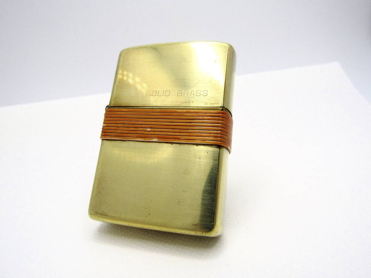 ソリッドブラス ZIPPO ダブルイヤーボトム BRASS SOLID ジッポ zippo 