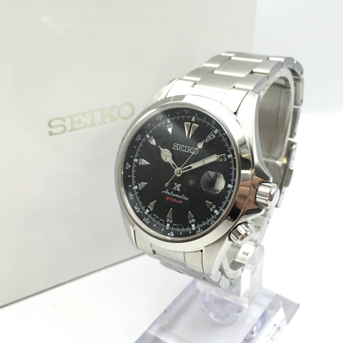 ◯B6-115 SEIKO/セイコー X プロスペックス 3針 Date デイト メンズ 自動巻き 腕時計 6R35-00E0 付属品あり 稼働品