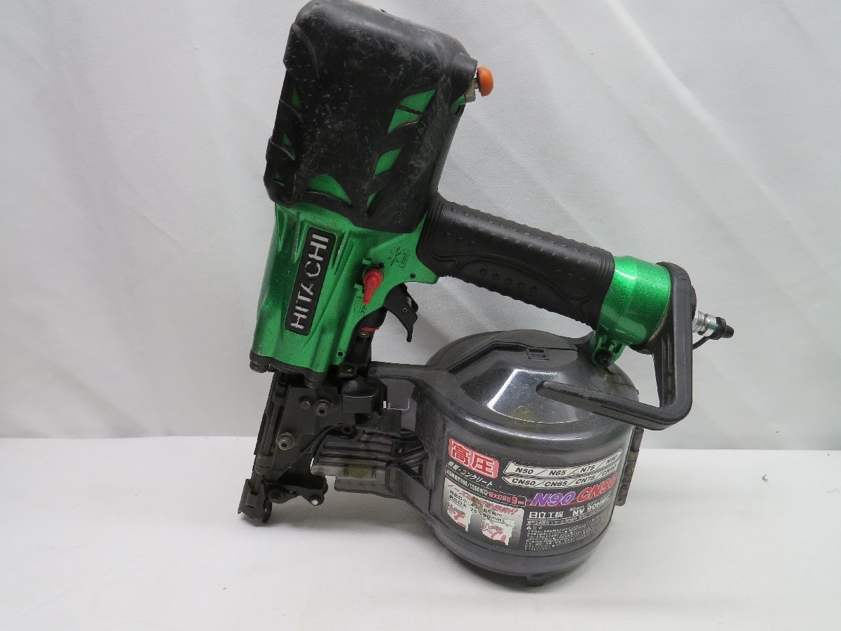 動作未確認】HiKOKI 日立 NV 90HMC 高圧ロールくぎ打ち機 エア工具