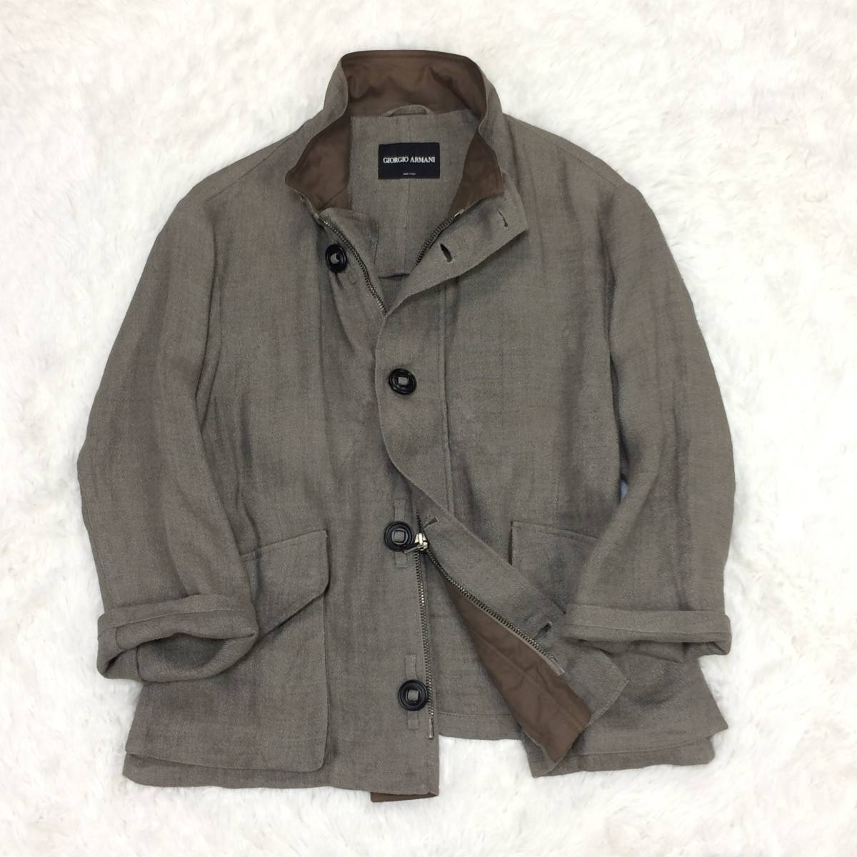 GIORGIO アルマーニ 黒タグ ARMANI ジョルジオ 伊製 超美品 - 最高級 