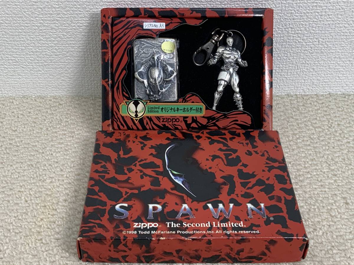新品，本物保証 品 ZIPPO ジッポー SPAWN スポーン 限定 1997年製 キーホルダー付(アニメーション、ヒーロー)｜売買されたオークション情報、yahooの商品情報をアーカイブ公開 - オークファン Zippo