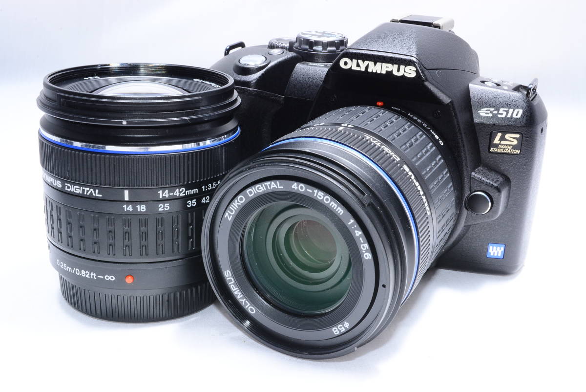 OLYMPUS E 510 レンズキット zuiko degital 14-42mm 40-150mm y878 E