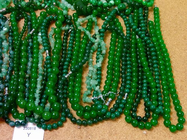 Na10□緑石 ヒスイ メノウ等 天然石 ネックレス ペンダント おまとめて