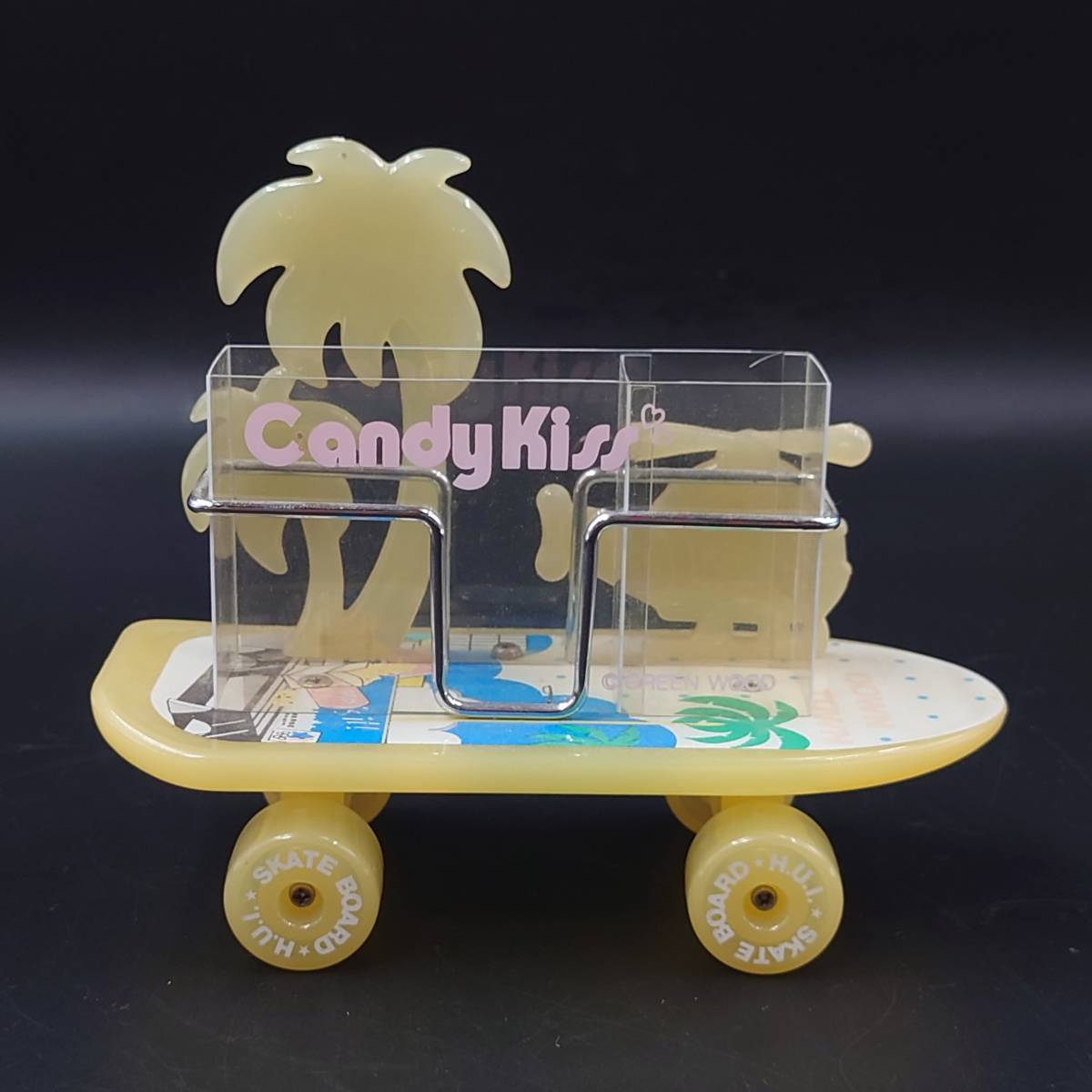 ☆ 【現状品】 レトロ雑貨 GREEN WOOD Candy Kiss ファンシー ペン立て