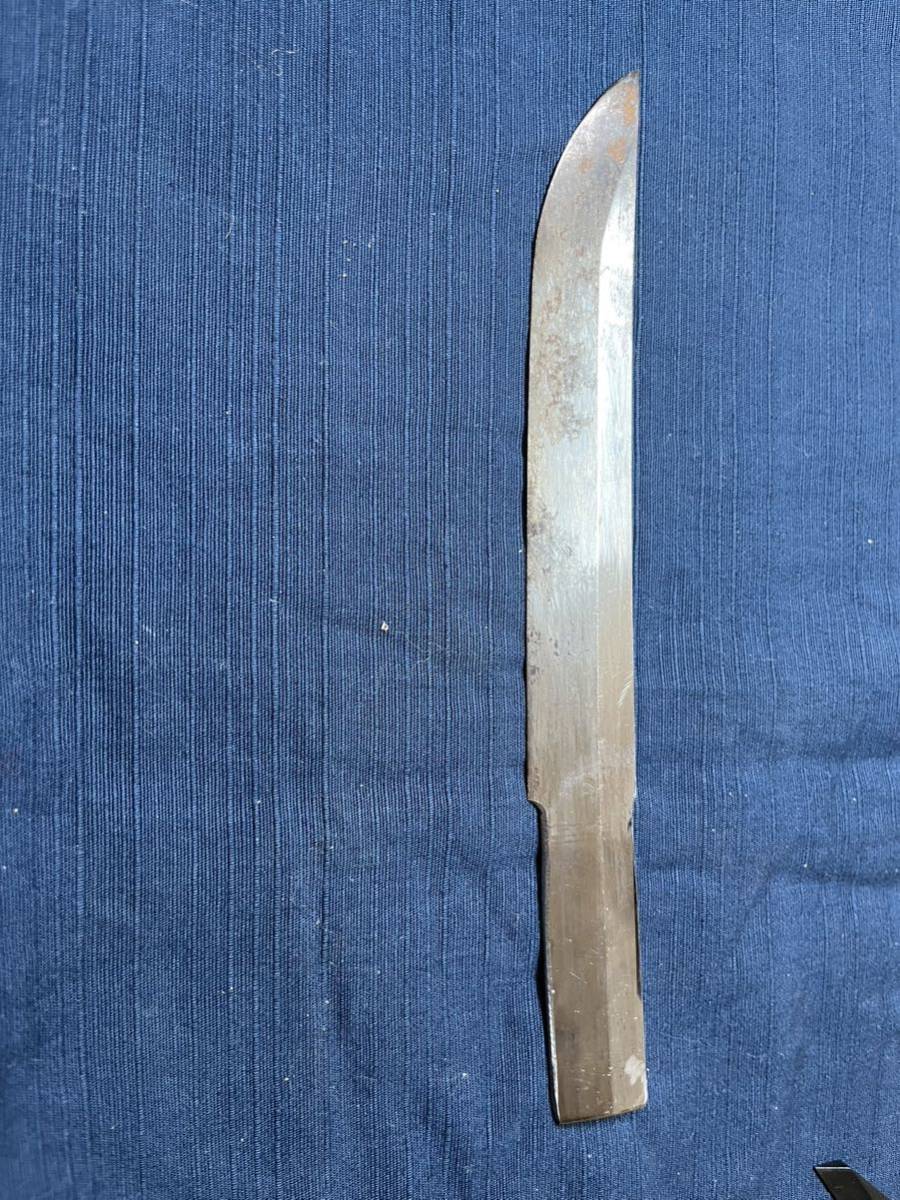 日本刀 残欠 切先 ナイフ 研ぎ練習に 7 残欠 日本刀 研ぎ練習 茎