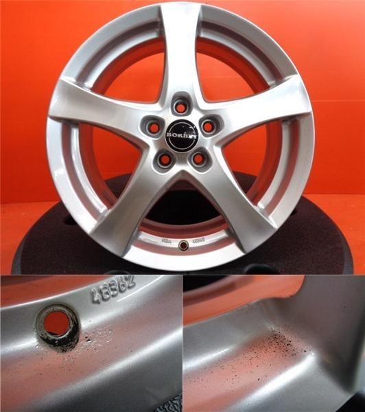 中古ホイール 4本 BORBET type F 17インチ 7.0J +50 5H-108 ハブ63.4mm 
