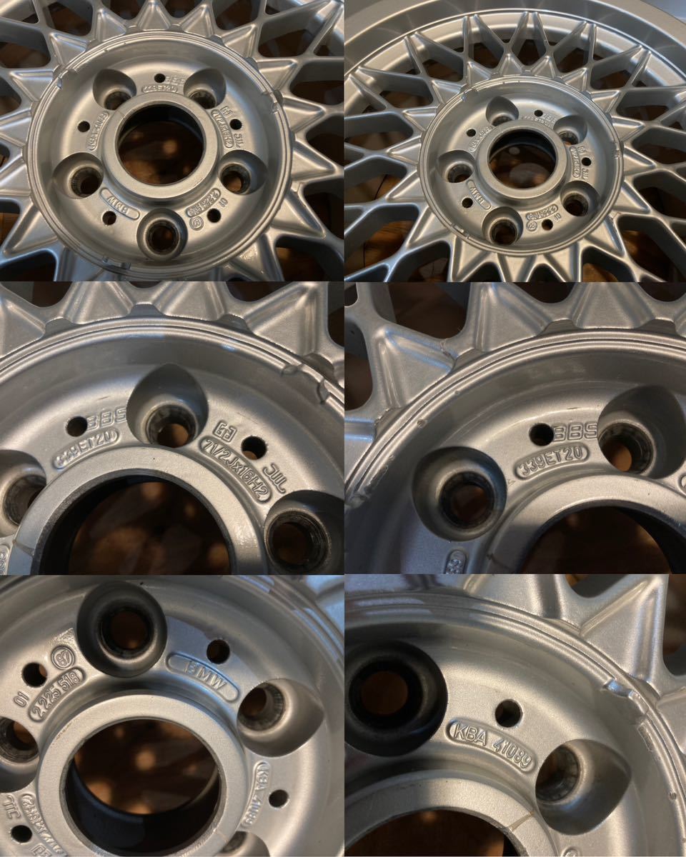 希少 BMW E28 M5 純正ホイール BBS PCD120 5H 7.5J ET20 16インチ BMW 