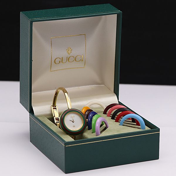 1円スタート箱付きGUCCI グッチ 11⁄12.2 チェンジベゼル 5種 GP