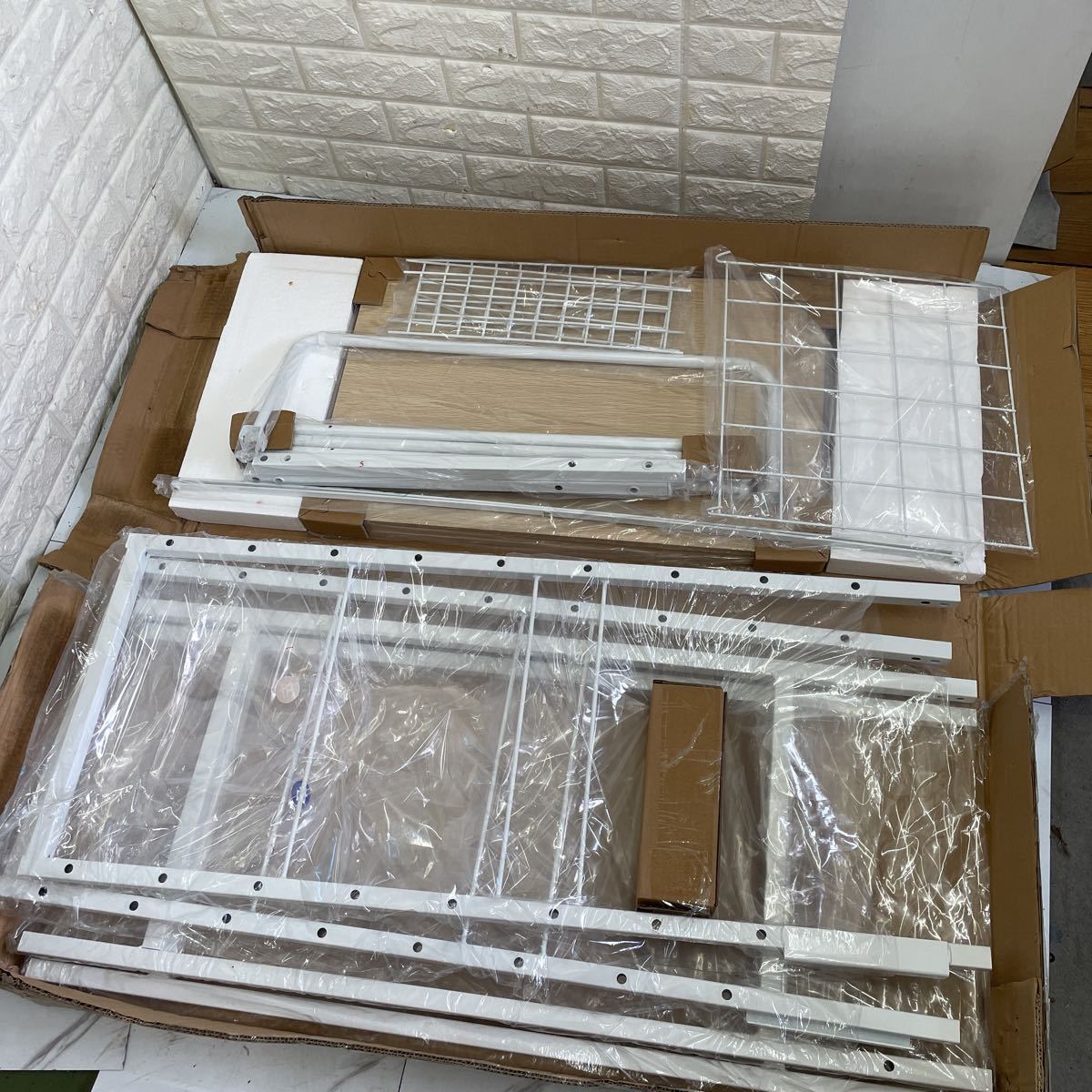 2F ekans(エカンズ) 棚付きランドリーラック LSH-530W 棚3段タイプ