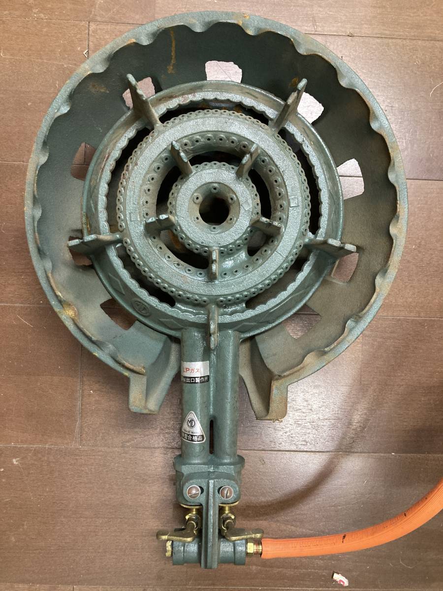 ☆鋳物コンロ 二重コンロ 業務用 LPガス プロパンガス 美品!!(コンロ