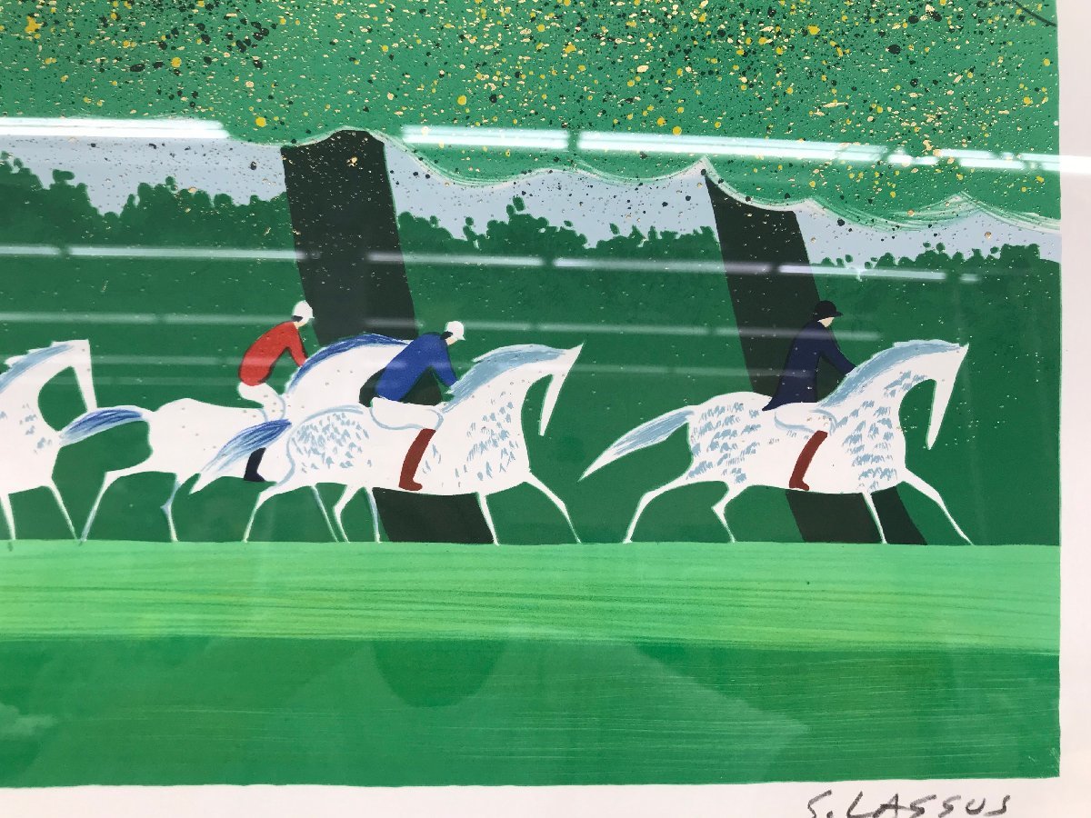 セルジュ ラシス リトグラフ 四季 春 乗馬 186/250 鉛筆サイン セルジュ ラシス リトグラフ 四季 春 乗馬 186/250 鉛筆サイン