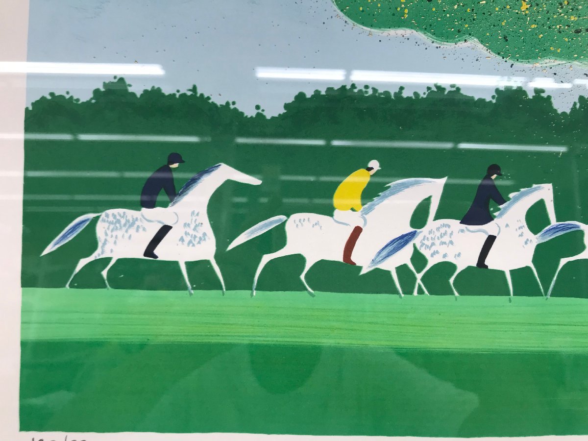 セルジュ ラシス リトグラフ 四季 春 乗馬 186/250 鉛筆サイン