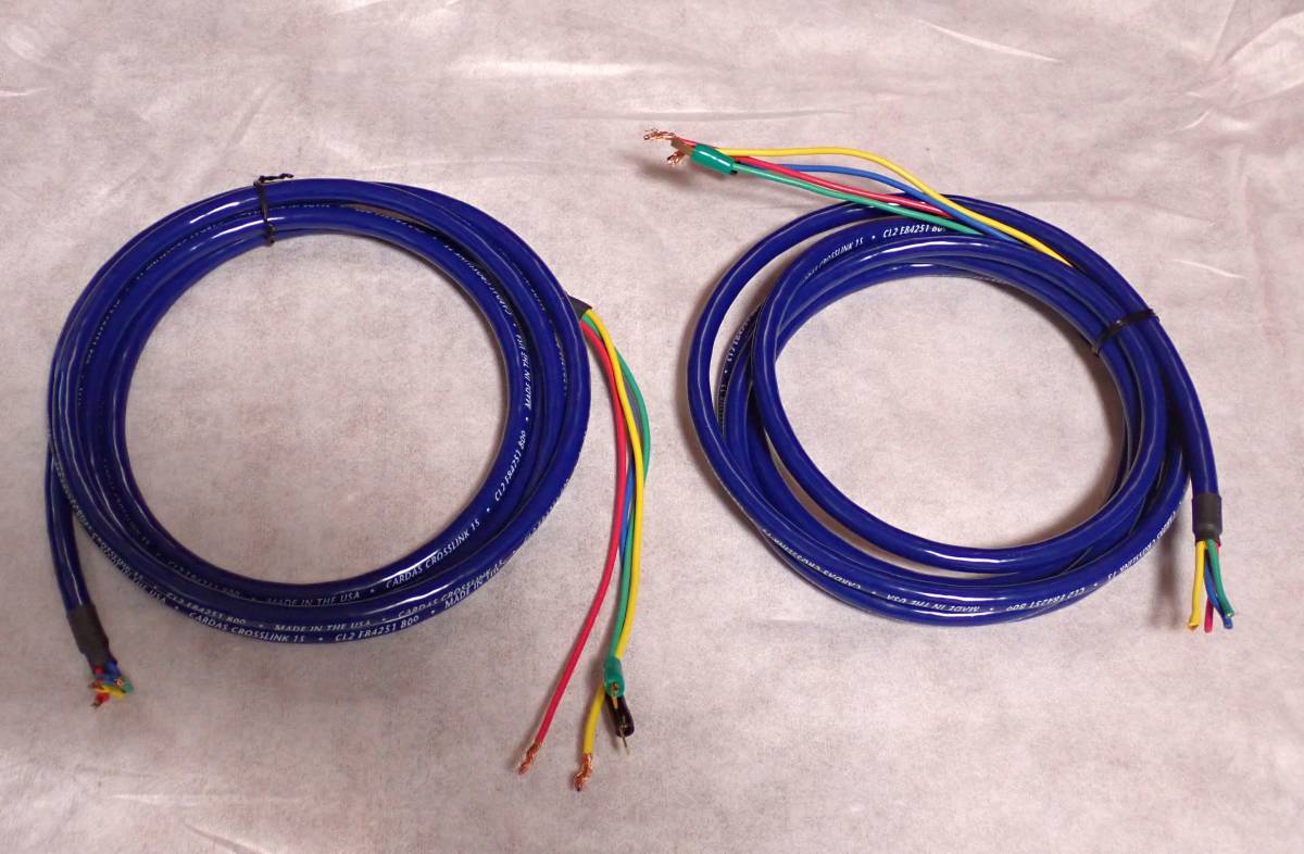 カルダス CARDAS CROSSLINK 1S スピーカーケーブル 約2.9m強 2本 1