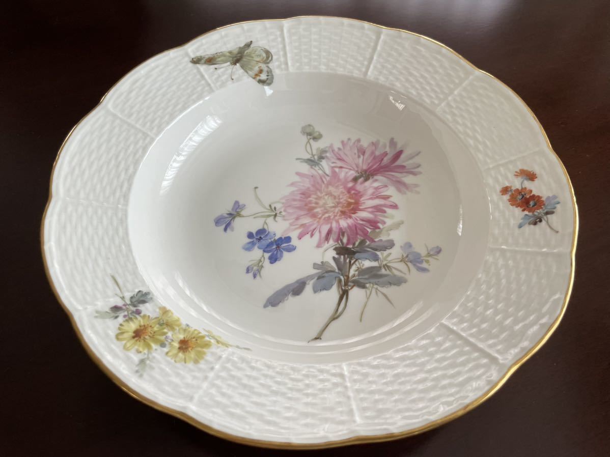 未使用品保存品 Meissen マイセン 金彩 皿 Meissen オールド マイセン