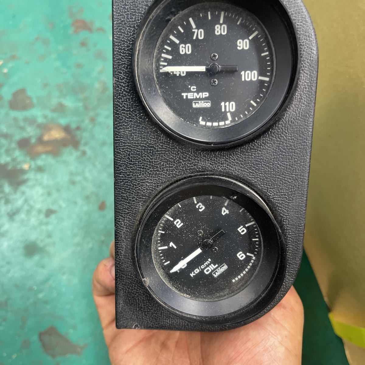 LAMCO 油圧計 油温？水温？ 2個 当時物 旧車 L型 ハコスカ ケンメリ