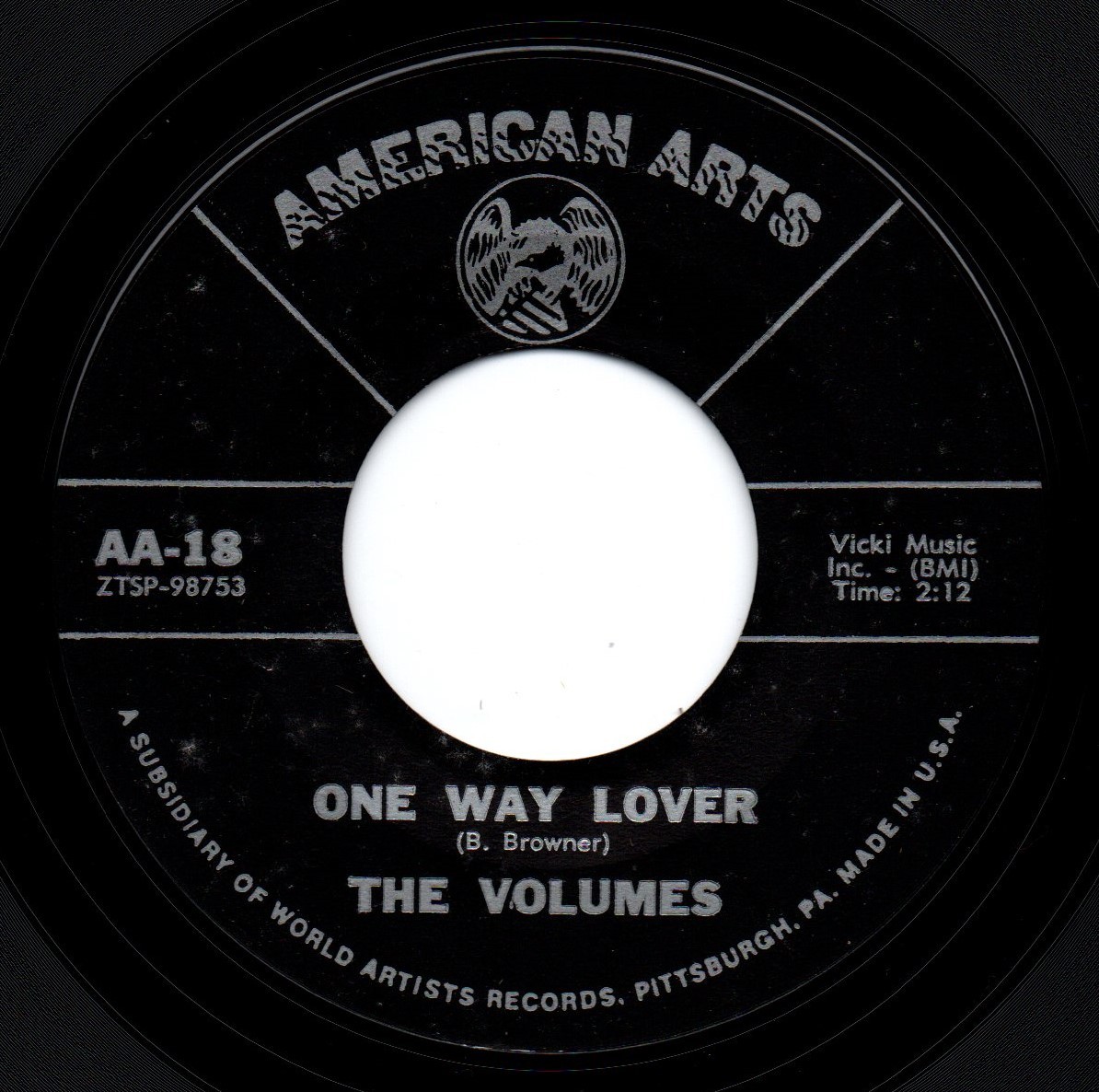 The Volumes / One Way Lover ♪ I Just Can’t Help Myself (American Arts)