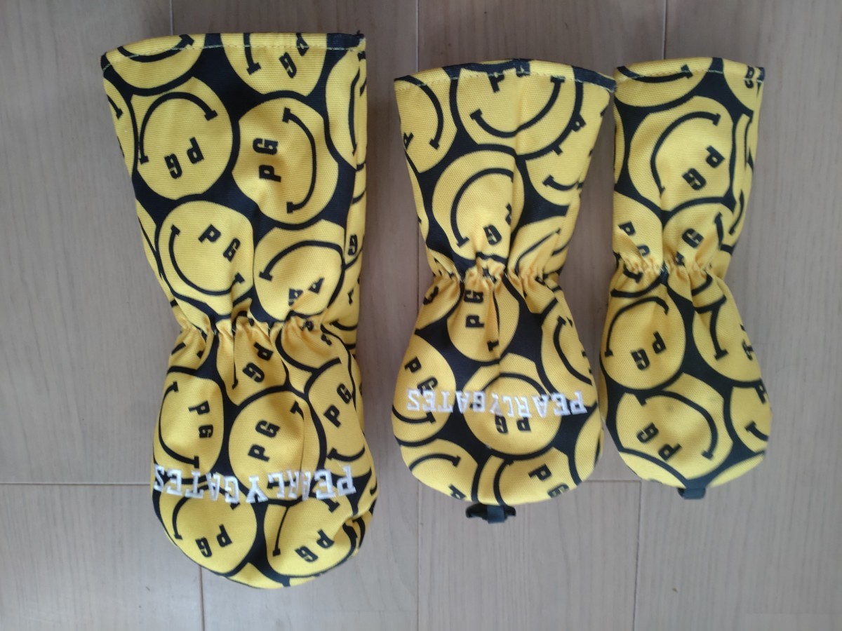 【超美品】パーリーゲイツ3点セット 美品】ヘッドカバー セット パーリーゲイツ ニコちゃん ドライバー用