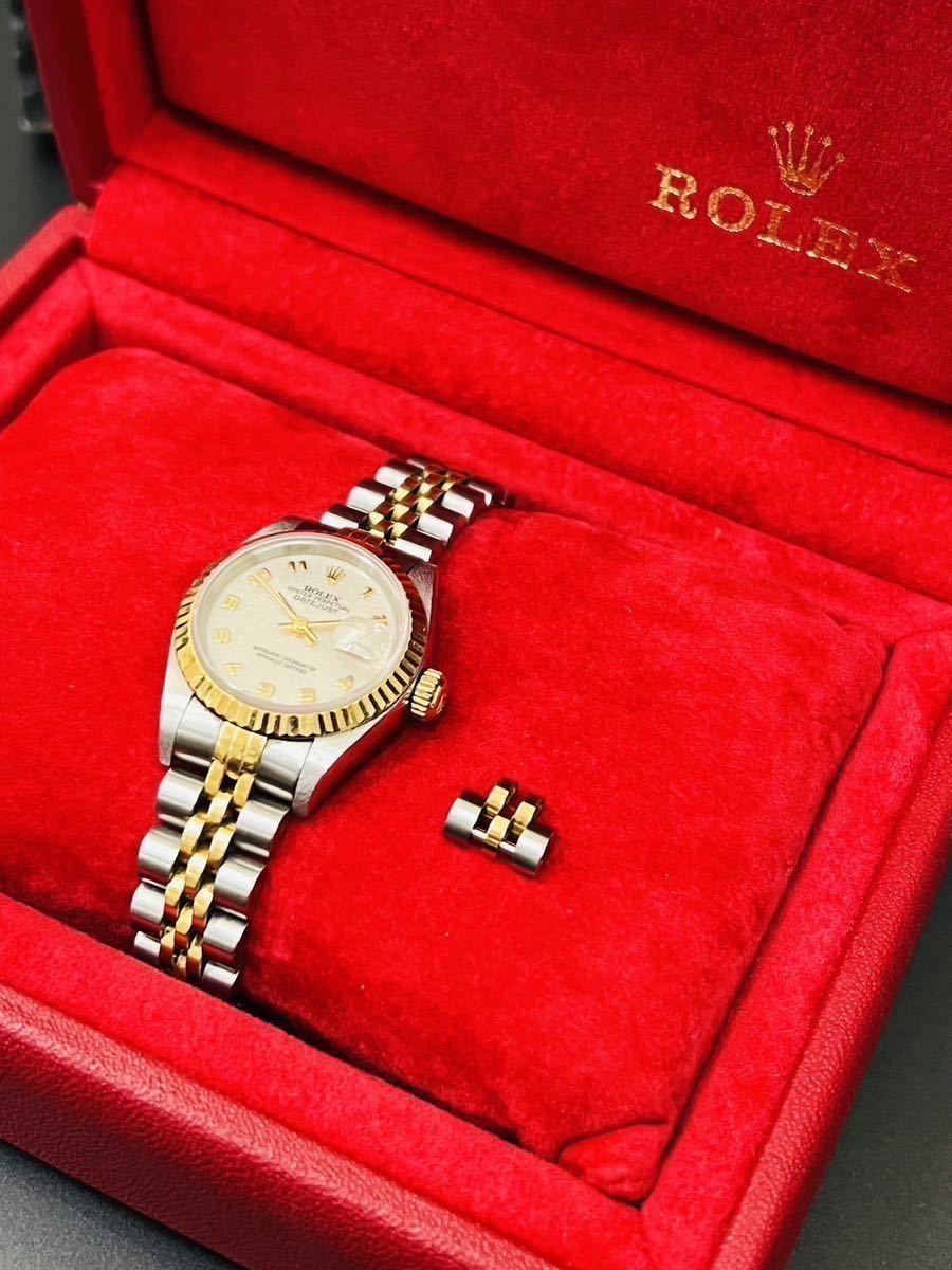 余り駒のみ/純正パーツ】ROLEX ロレックス 1コマ K18YG/SS コンビ 