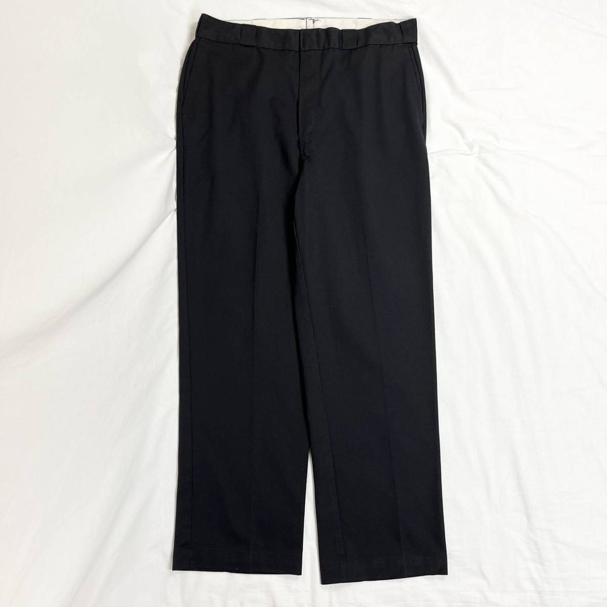90s usa製 W38L32相当 ディッキーズ Dickies 874BK ブラック TALON 90