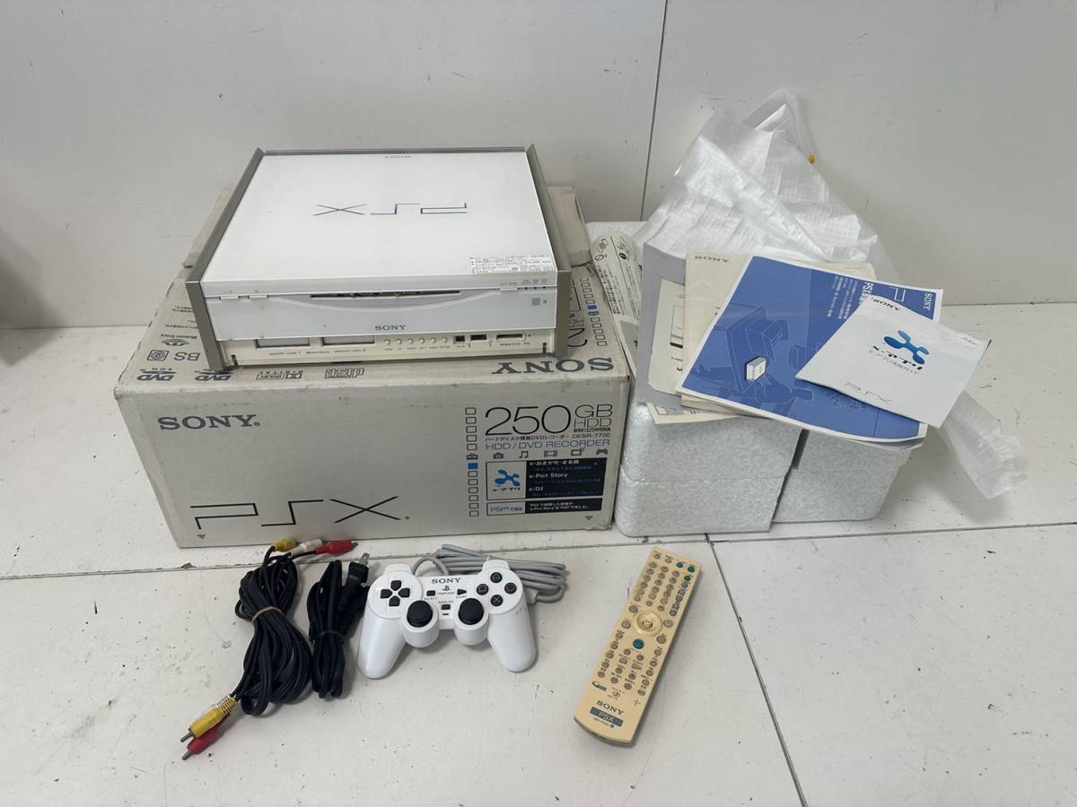 SONY PSX DESR-7700 本体 ハードディスク搭載DVDレコーダー リモコン  