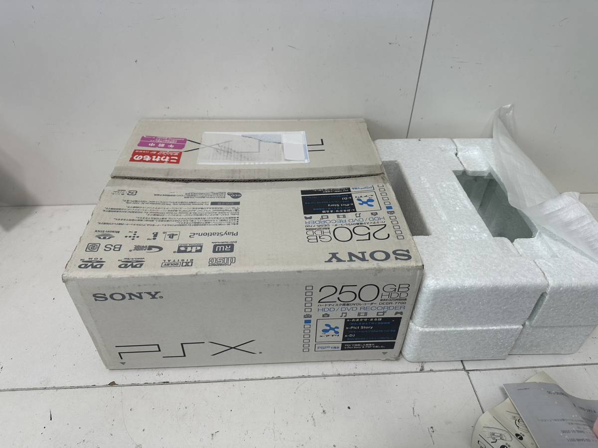 SONY PSX DESR-7700 本体 ハードディスク搭載DVDレコーダー リモコン 