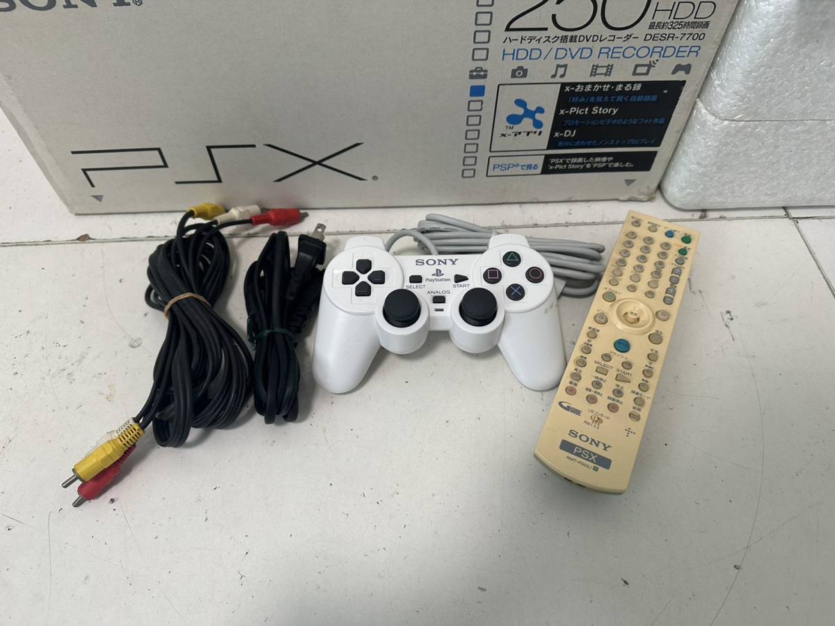 SONY PSX DESR-7700 本体 ハードディスク搭載DVDレコーダー リモコン 