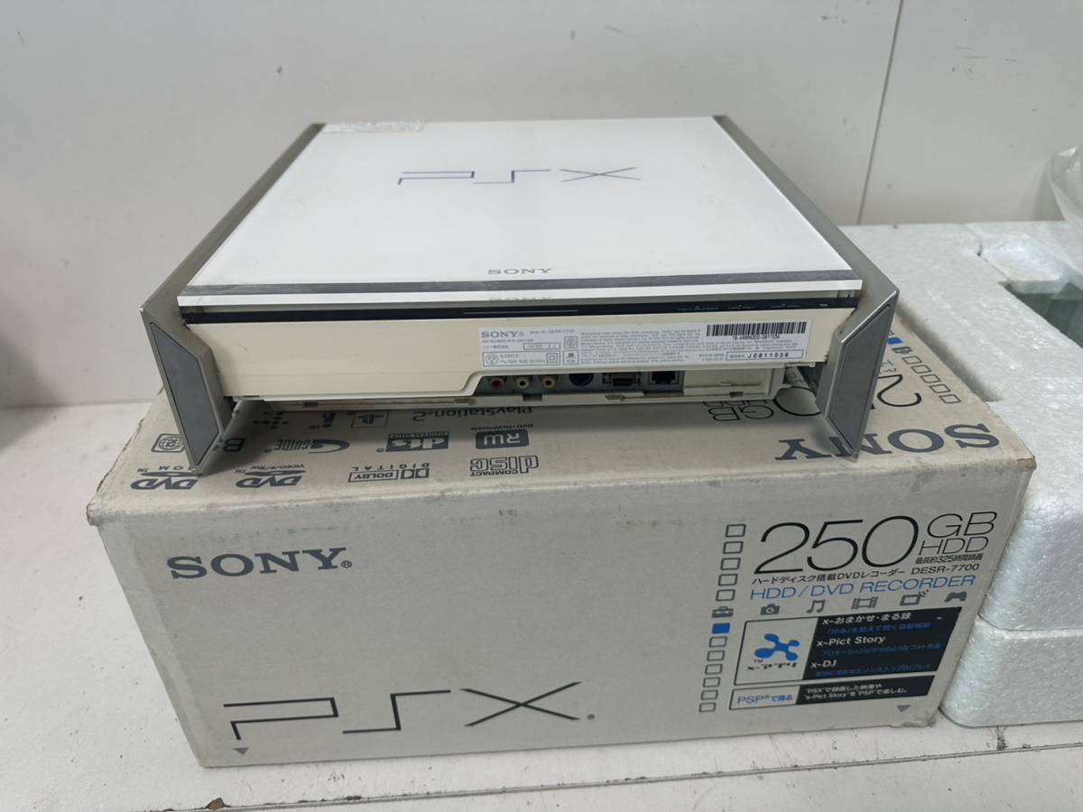SONY PSX DESR-7700 本体 ハードディスク搭載DVDレコーダー リモコン 