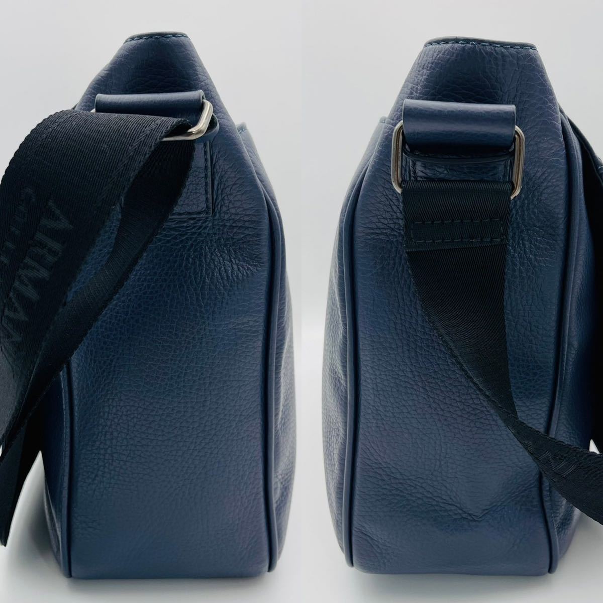 1円 極美品 ARMANI COLLEZIONI メッセンジャーバッグ ショルダー 