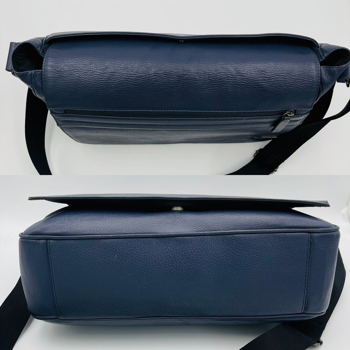 ARMANI COLLEZIONI ネイビー レザー ジャケット ARMANI COLLEZIONI 