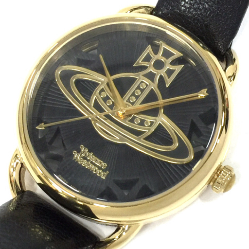ヴィヴィアンウエストウッド リーデンホール 腕時計 VV163BKBK クォーツ レディース 稼働品 Vivienne Westwood