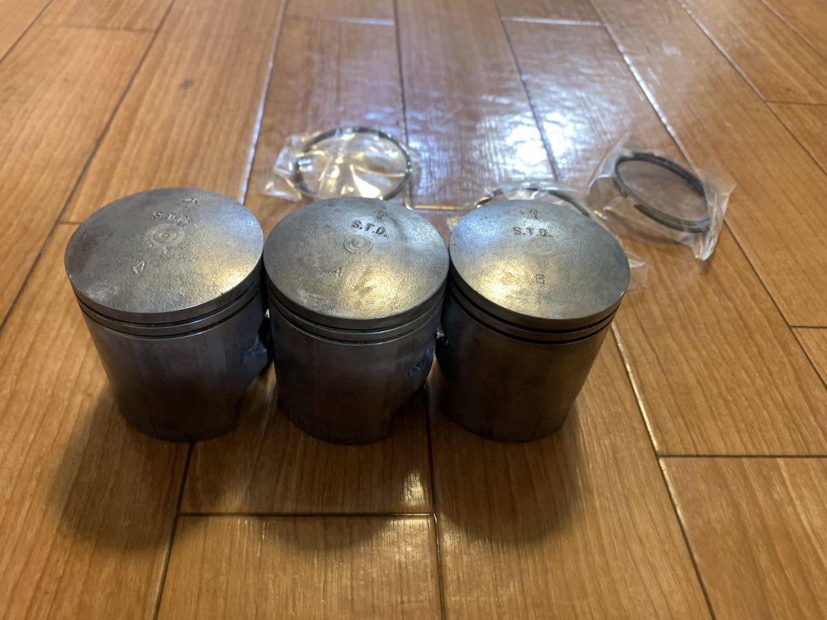 カワサキ 350ss 純正 STD ピストン 検 250ss KH 250 400 500ss 750ss