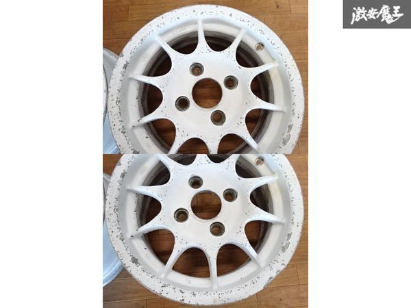 売り切り ENKEI エンケイ IRS RC タイプT ホイール 14インチ 6J +38 PCD114.3 4穴 2本 スペア用 レストアなどに ★ ● 棚1H23