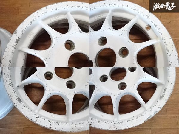 売り切り ENKEI エンケイ IRS RC タイプT ホイール 14インチ 6J +38 PCD114.3 4穴 2本 スペア用 レストアなどに ★ ● 棚1H23