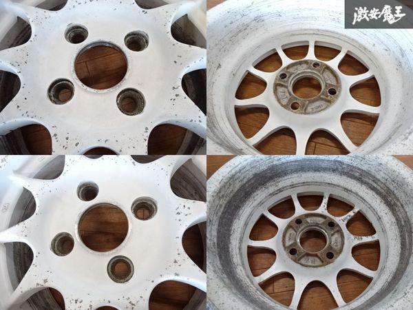売り切り ENKEI エンケイ IRS RC タイプT ホイール 14インチ 6J +38 PCD114.3 4穴 2本 スペア用 レストアなどに ★ ● 棚1H23
