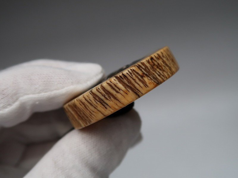 ウニコール 根付 集 091901饅頭根付 ウニコール 一角鯨輪根付 大名文