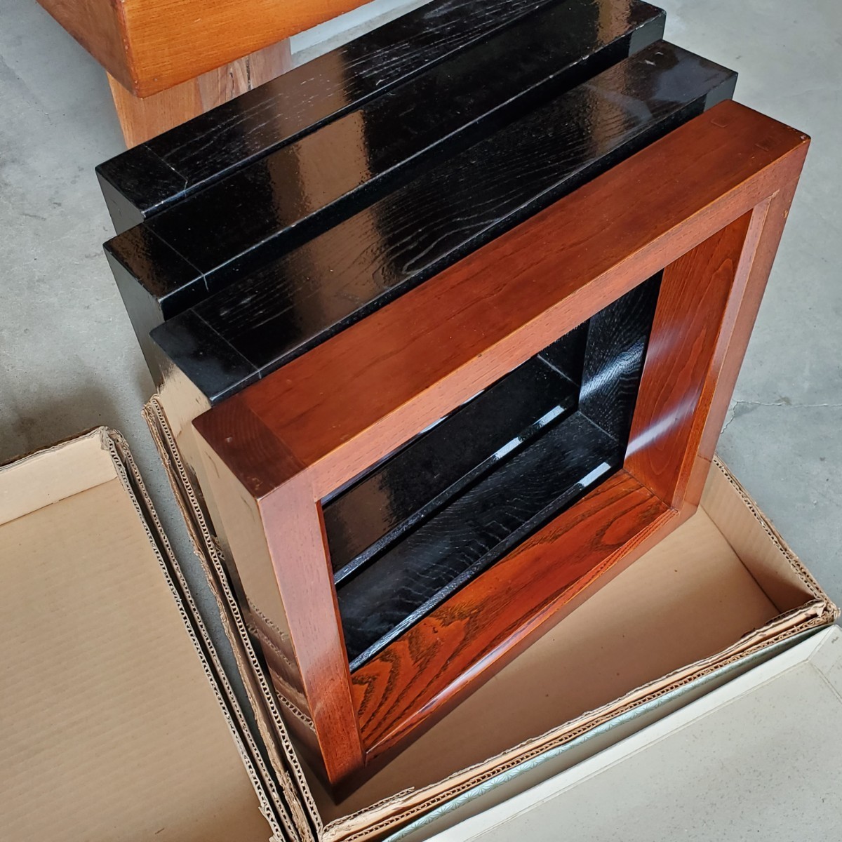 炉縁 4点まとめて（検索 茶道具 茶室 囲炉裏 炉端 自在鉤 鉄瓶 茶碗  