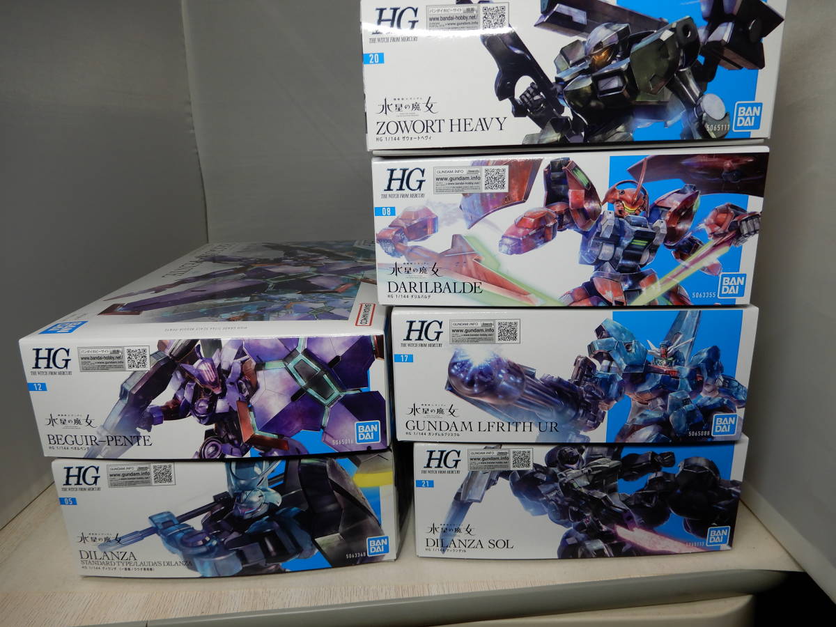 HG 水星の魔女ガンプラ6種セット HGUC MG ガンダム RG プラモデル 魂 
