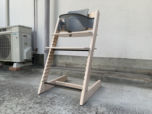 超美品□ストッケ□トリップトラップ□ハイチェア□ベビーガード付  