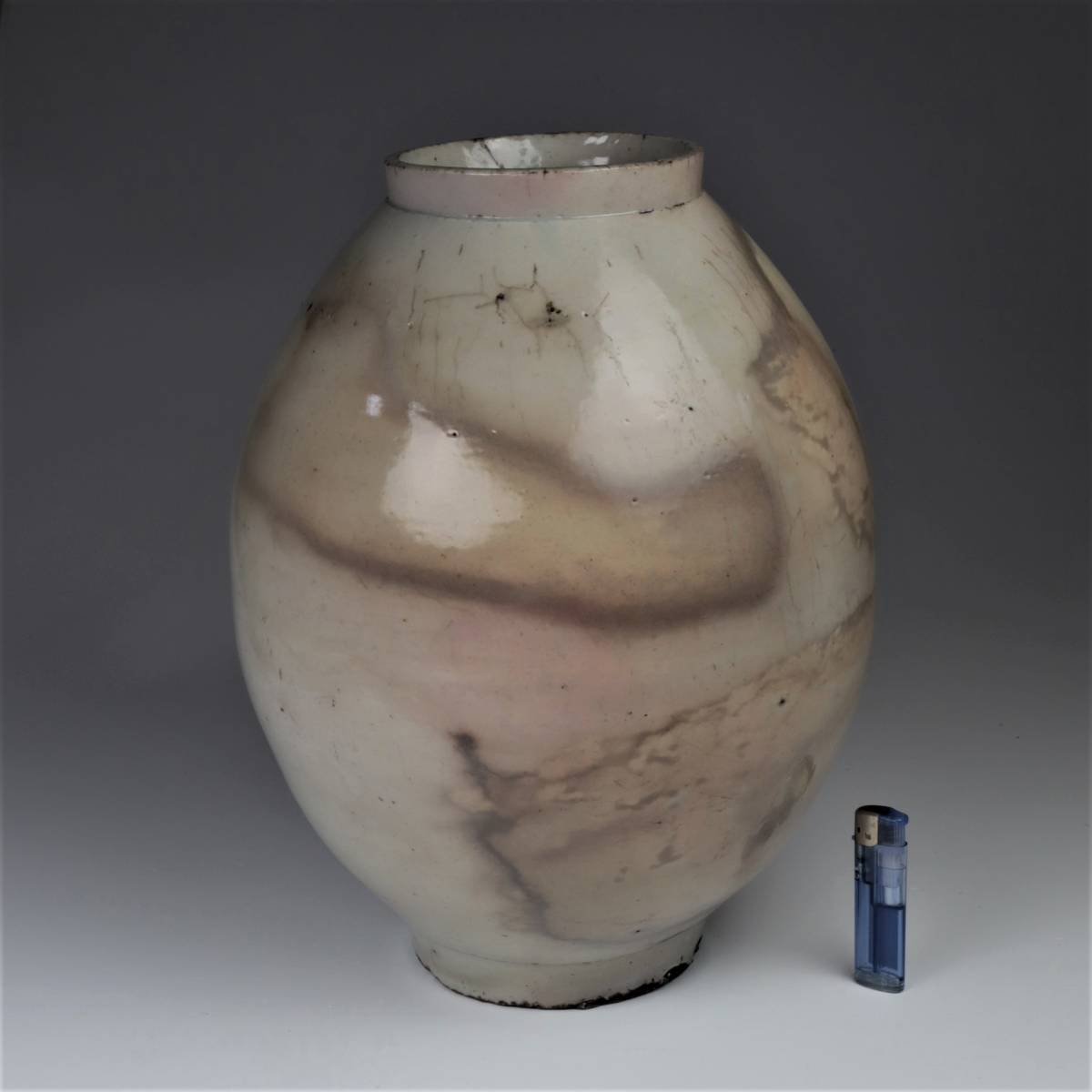 □特別出品□李朝白磁壺 雨漏り 花器 花瓶 「再出品」 李朝徳利