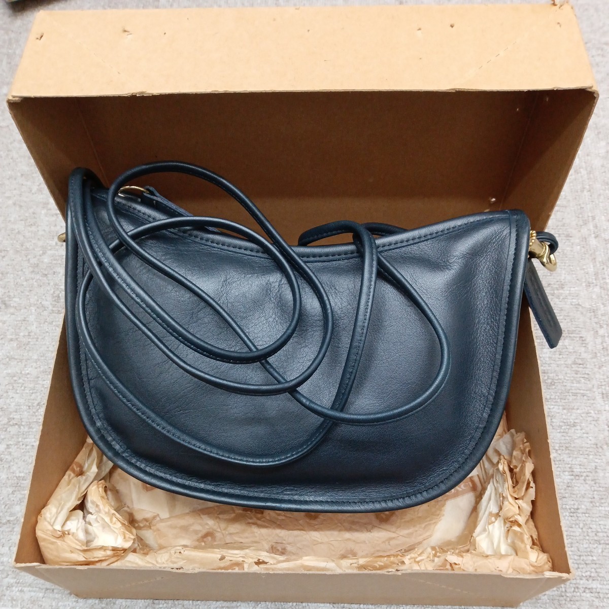 COACH オールドコーチ　ミニショルダーバッグ　レザー　黒ブラック　4080　ヴィンテージ