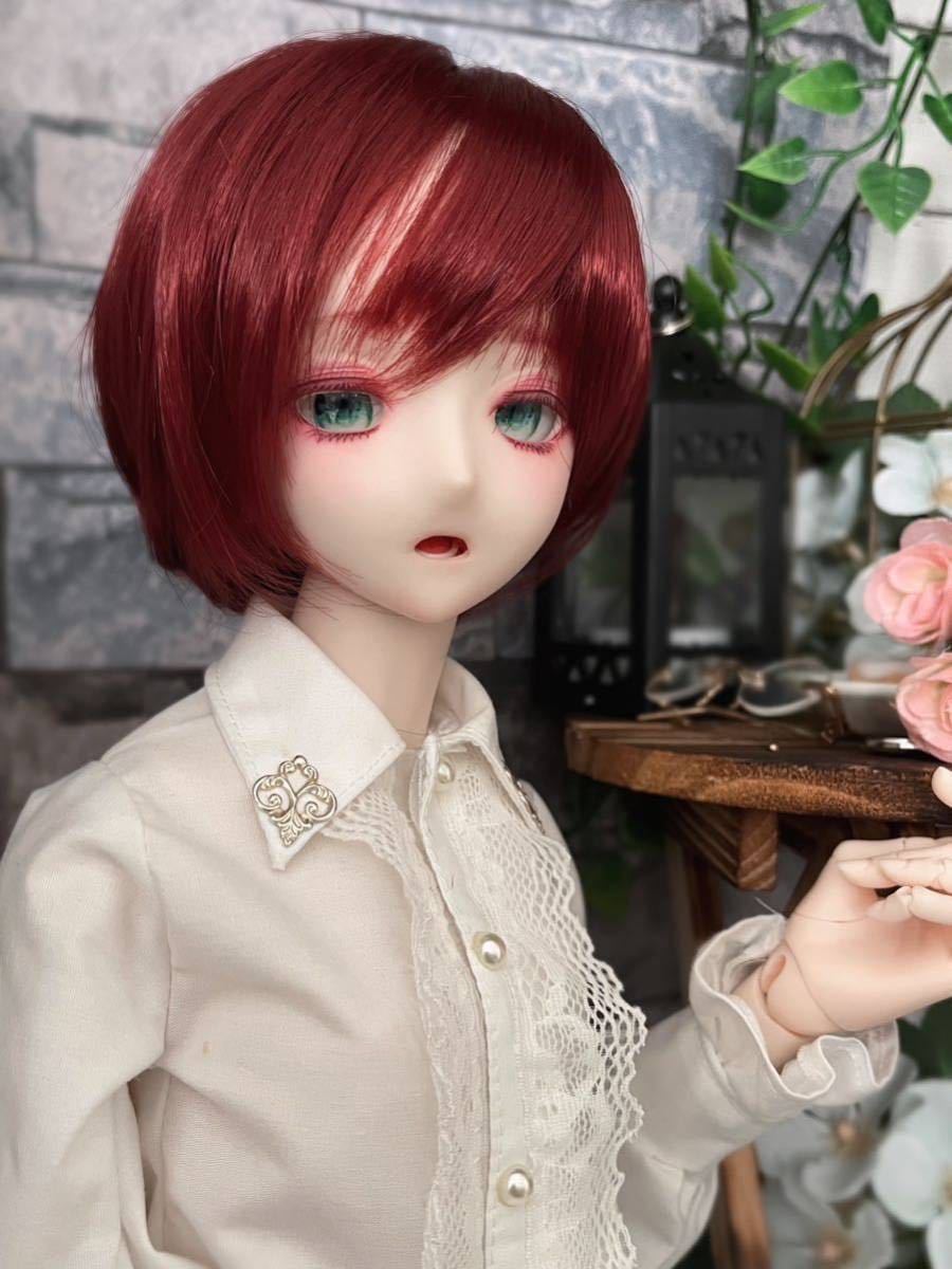 つきなみ*DDH-07 sw肌カスタムヘッド+カボションアイ2組+ウィッグ【