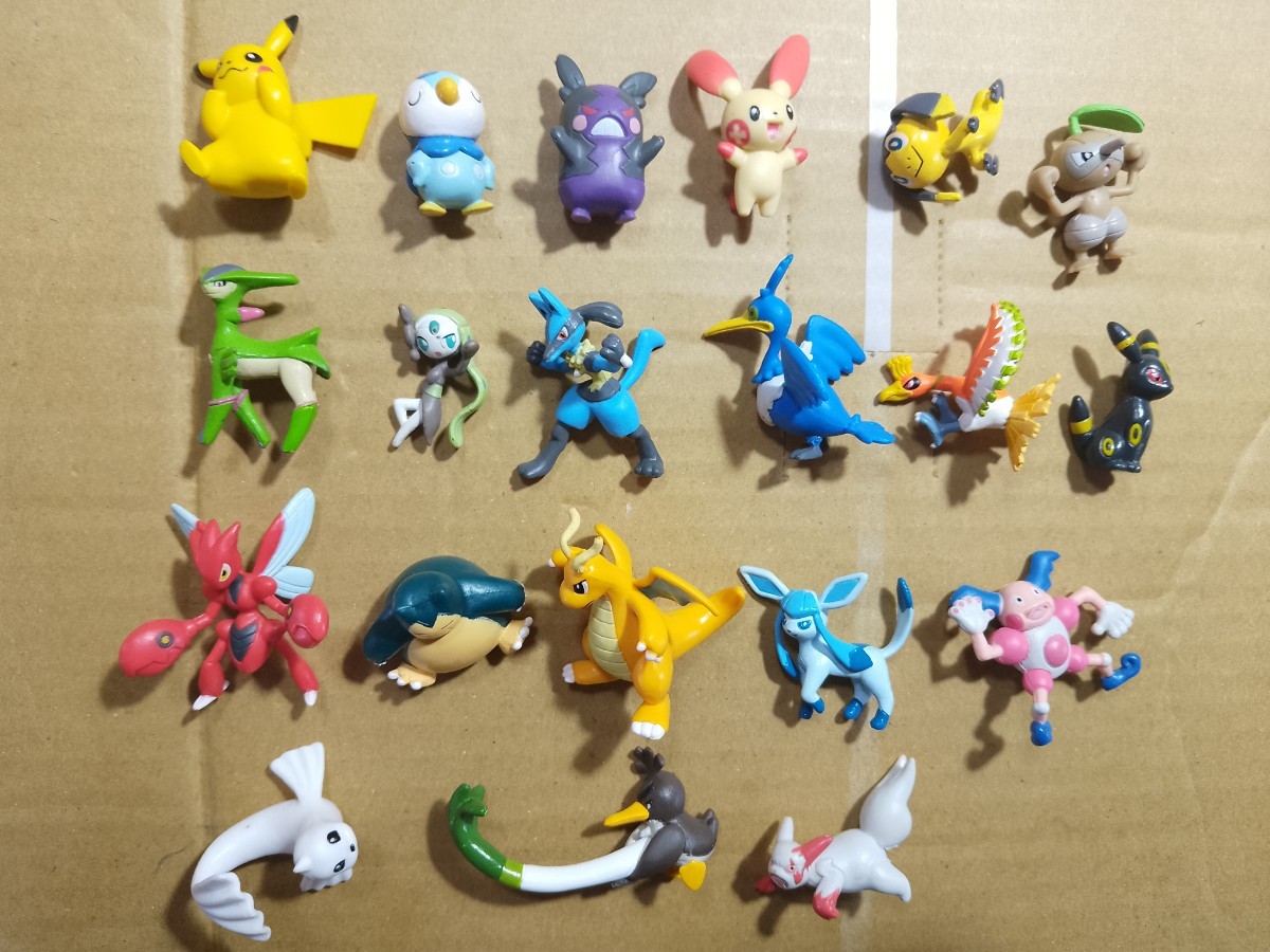 ポケモン フィギュア 20種セット ピカチュウ ポッチャマ モルペコ ルカリオ カイリュー ハッサム カモネギ ウッウ 他 ポケットモンスター